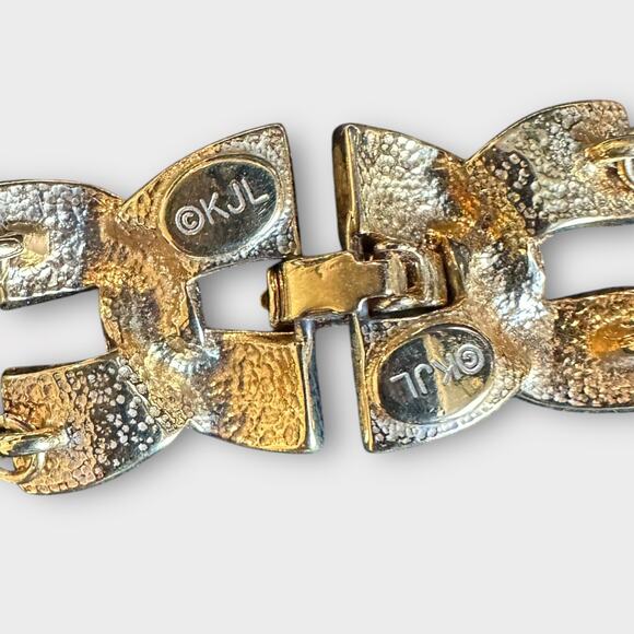 KJL Kenneth Jay Lane Vintage Double Strand Pearl Style Necklace - Picture 7 of 8